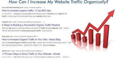 increase website traffic organically