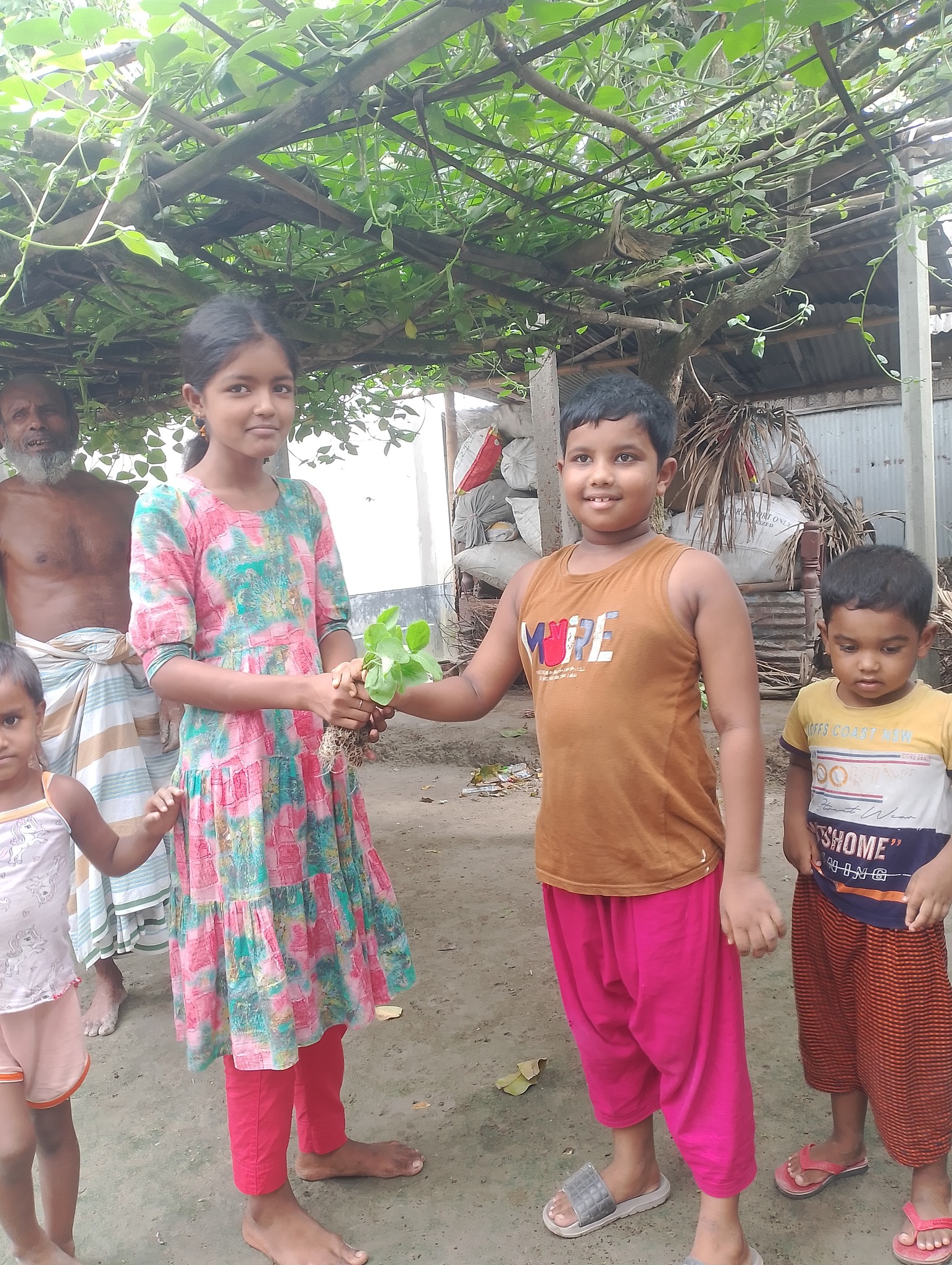 Bangladesh's emerging young journalist Mofidul Islam Sarkar distributed various types of vegetable seeds among the poor and helpless