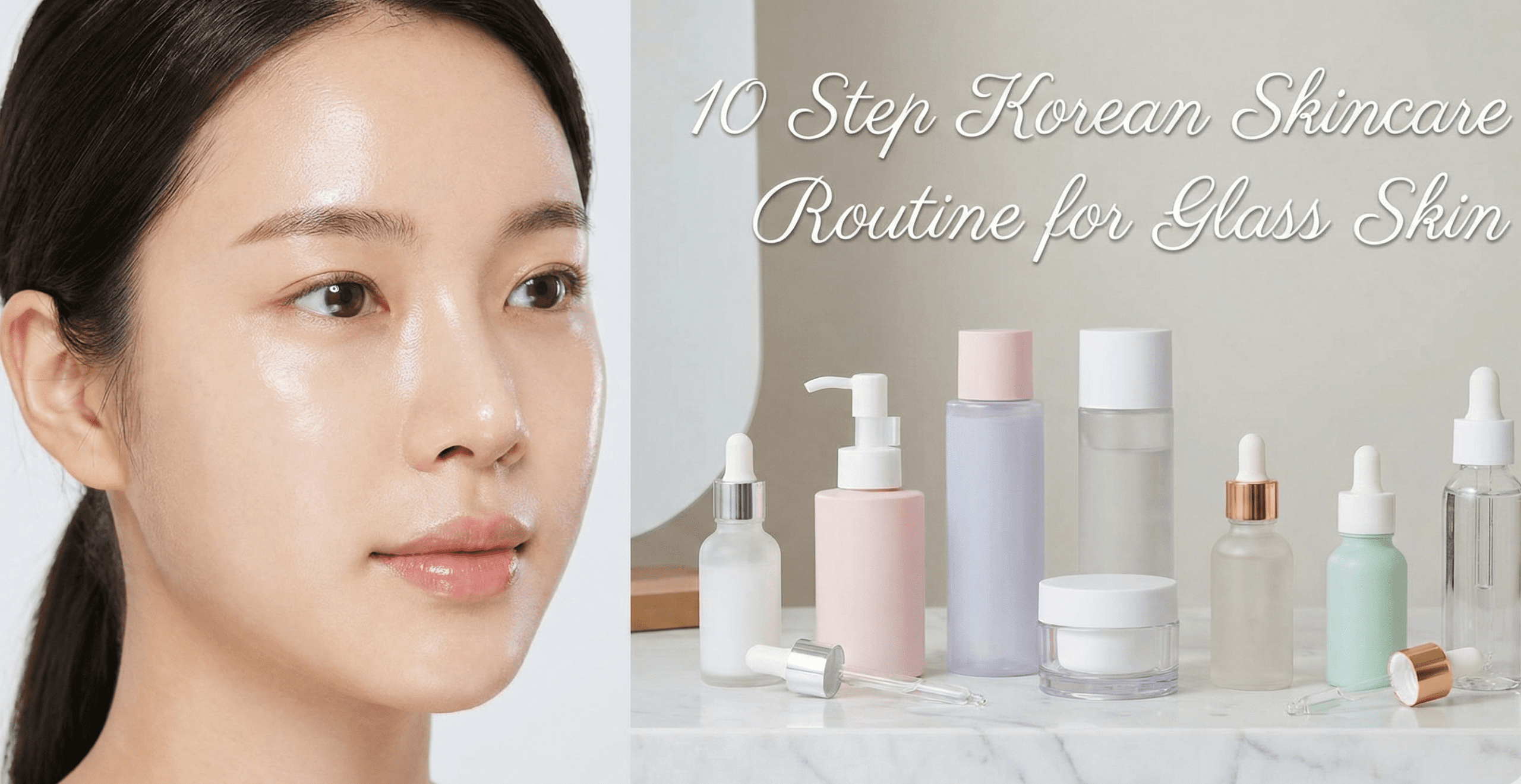 10 Step Korean Skincare Routine for Glass Skin
