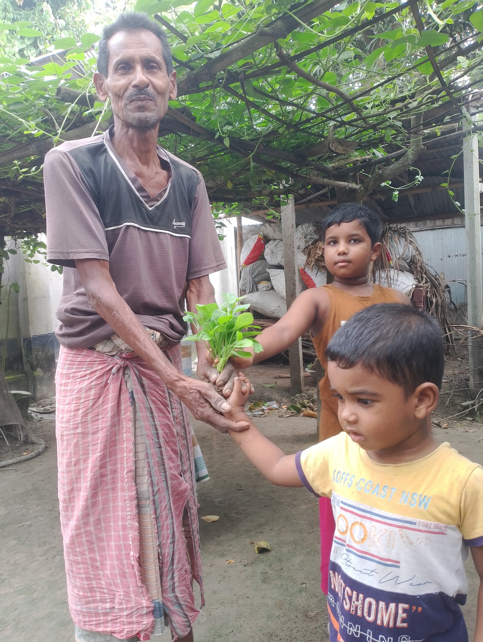 Bangladesh's emerging young journalist Mofidul Islam Sarkar distributed various types of vegetable seeds among the poor and helpless