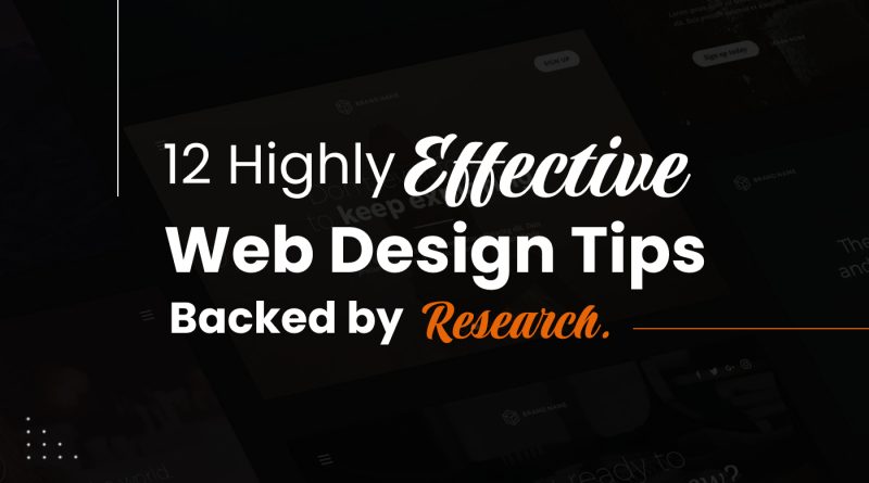 Effective web design tips
