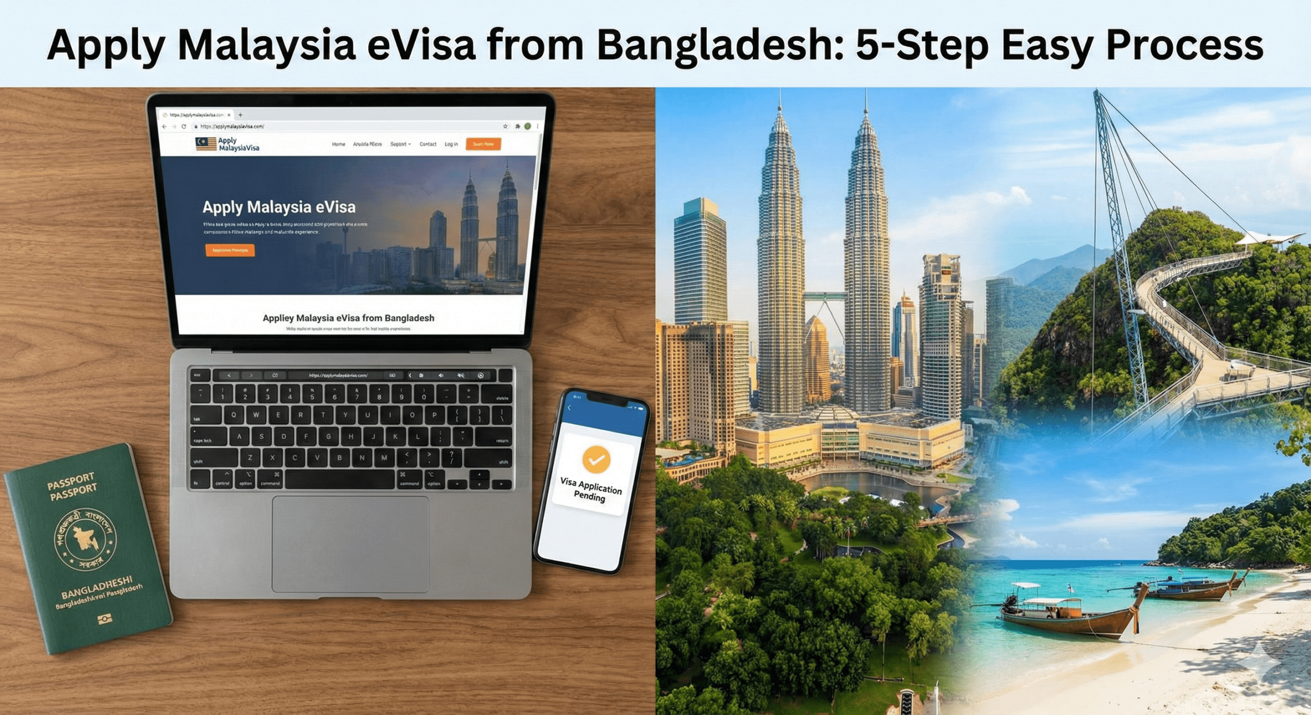 Apply Malaysia eVisa from Bangladesh: 5-Step Easy Process (2026 Guide)