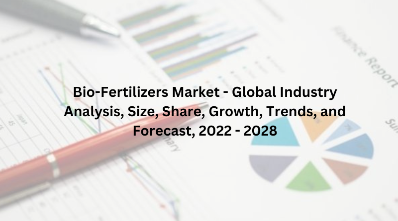Bio-Fertilizers Market - Global Industry Analysis, Size, Share, Growth, Trends, and Forecast, 2022 - 2028
