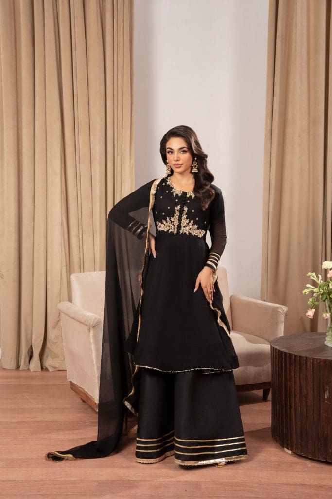 Black Sharara Dresses