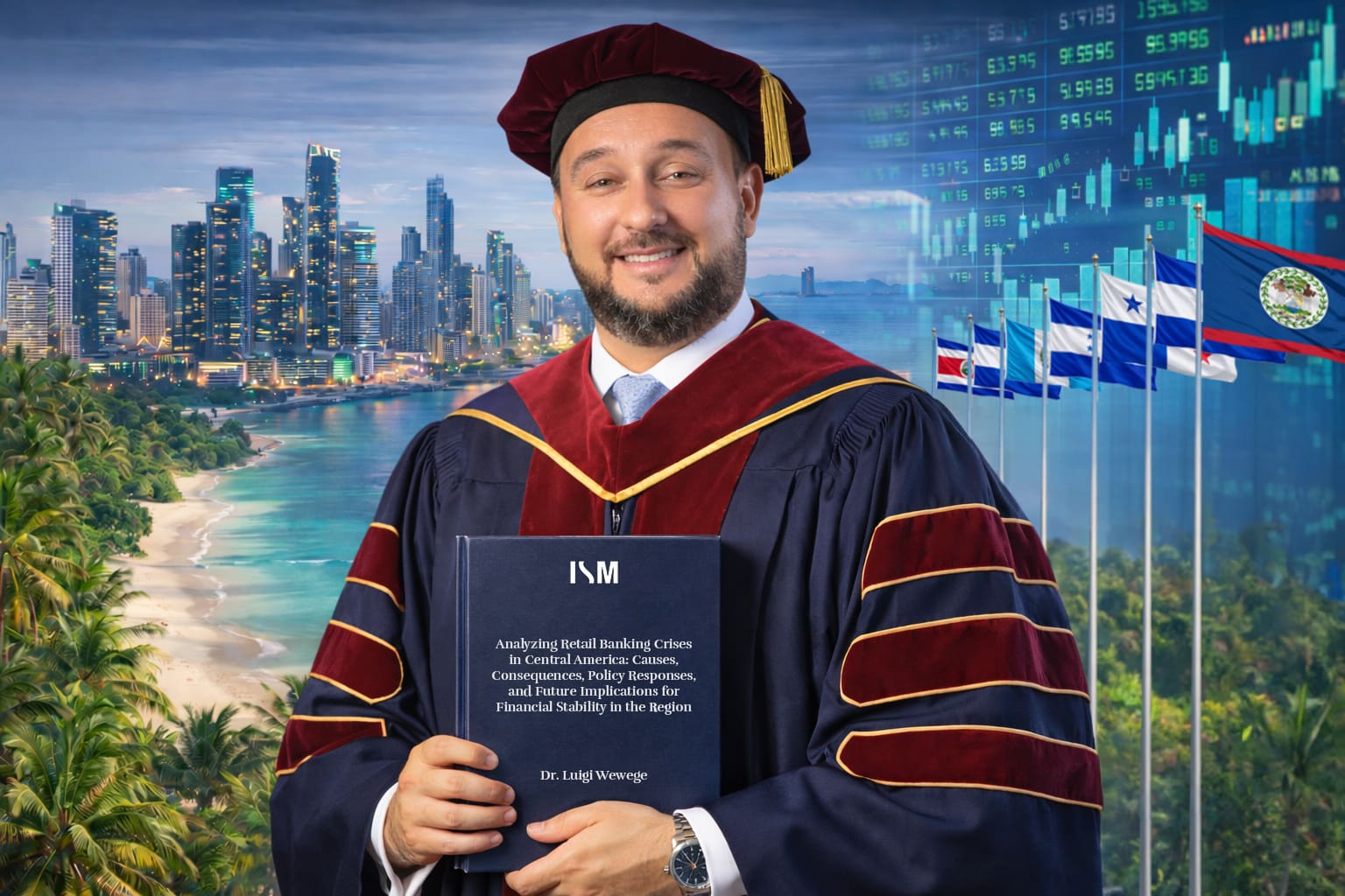 CIB President Dr. Luigi Wewege Earns Doctorate Focused on Strengthening Financial Stability in Central America