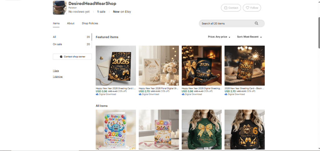 etsy new year card 2026 new year digital card