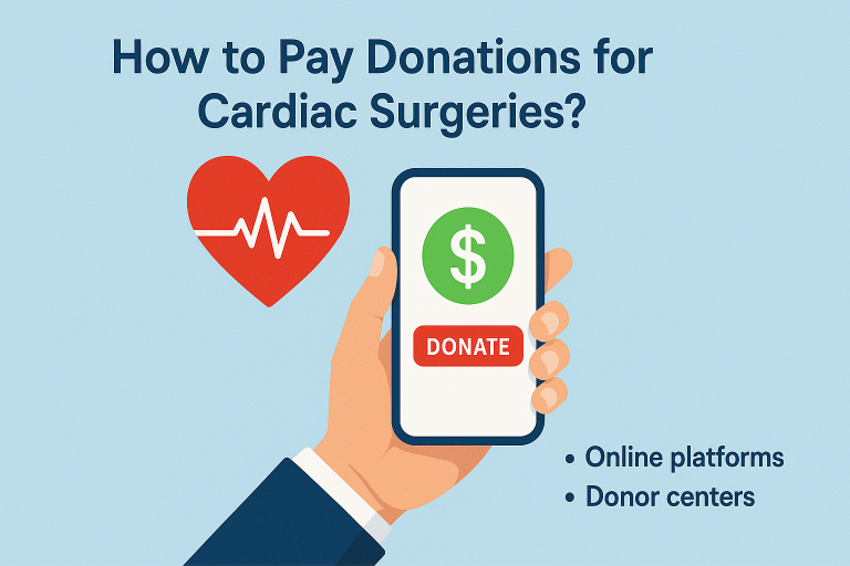How to Pay Donations for Cardiac Surgeries?