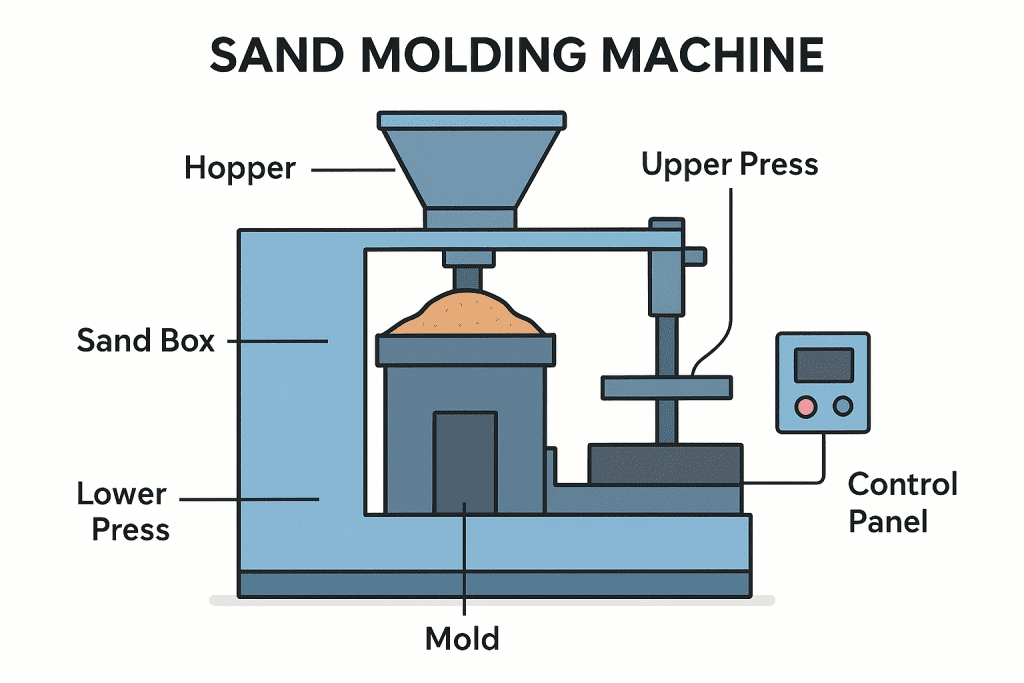 Sand Molding Machine working process