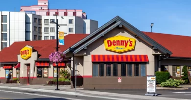 Breakfast choices and prices at Denny's in 2022