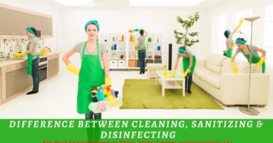 Difference between Cleaning, Sanitizing & Disinfecting