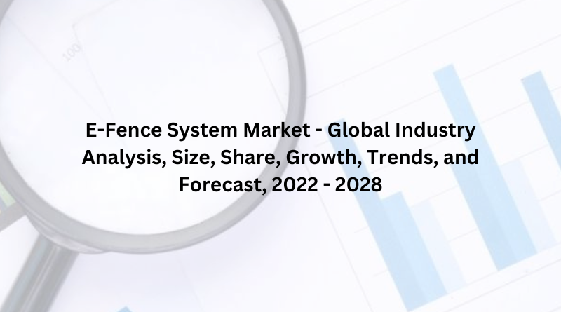 E-Fence System Market - Global Industry Analysis, Size, Share, Growth, Trends, and Forecast, 2022 - 2028