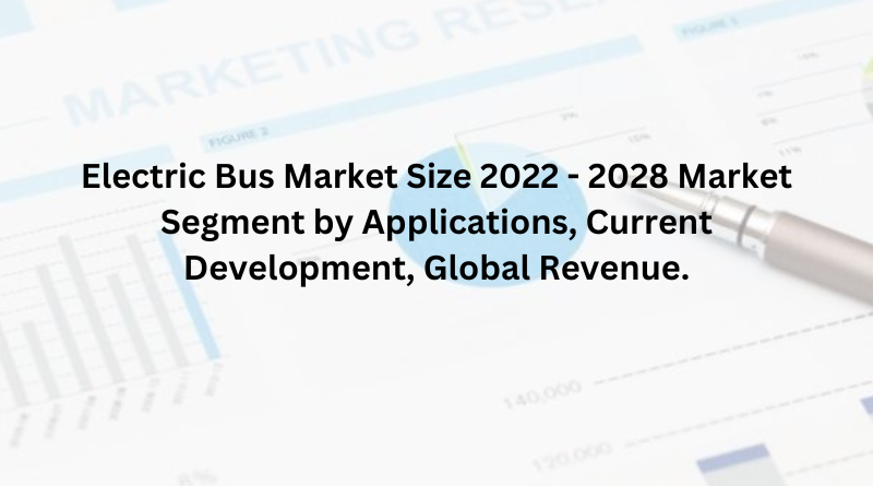 Electric Bus Market Size 2022 - 2028 Market Segment by Applications, Current Development, Global Revenue.