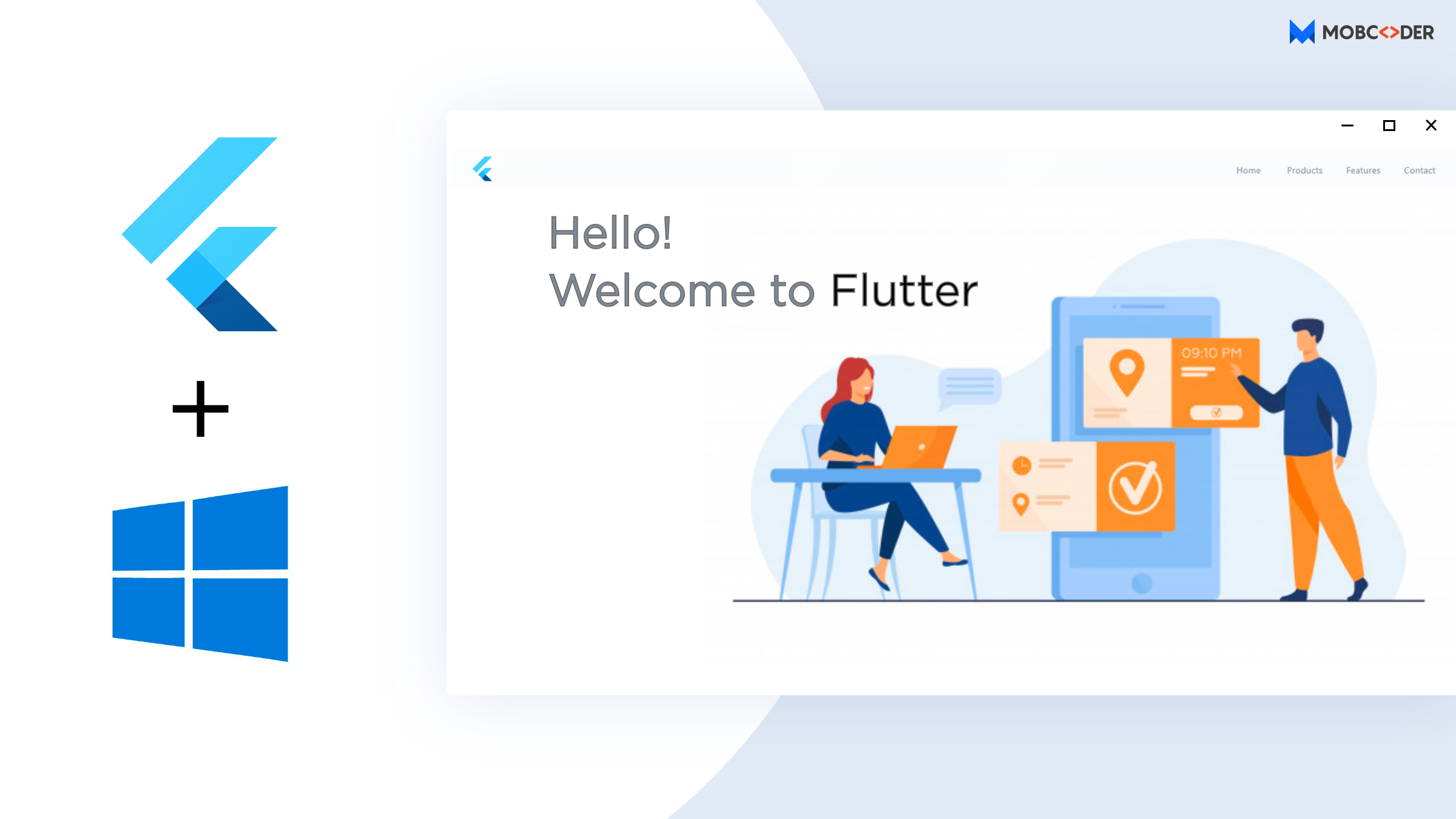 Flutter + windows@2x