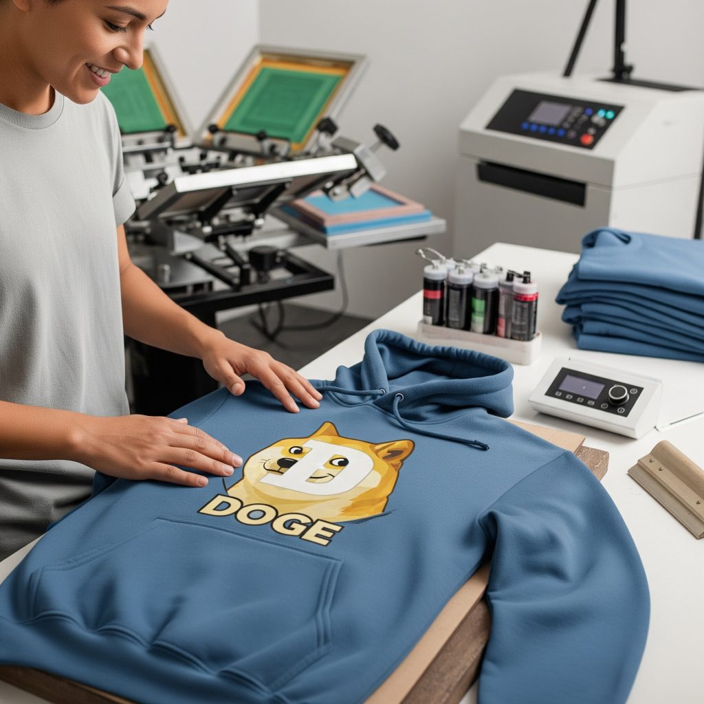 printing doge hoodies