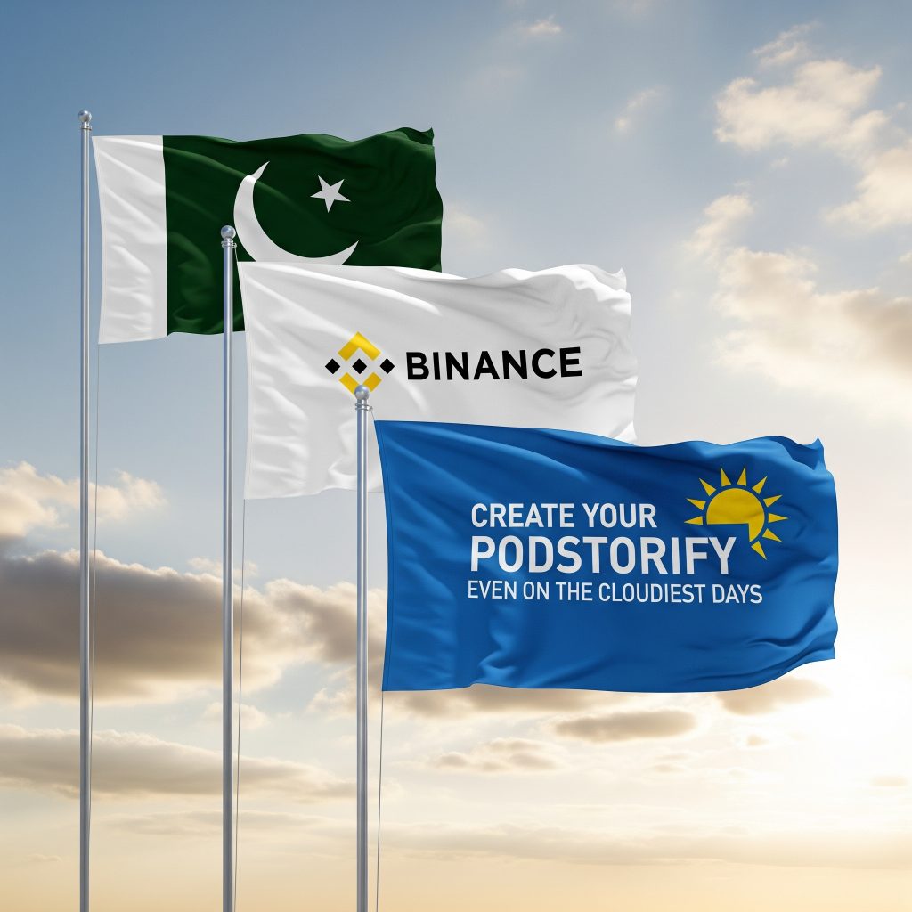 Podstorify Pakistan crypto clothing brand with Binance collab