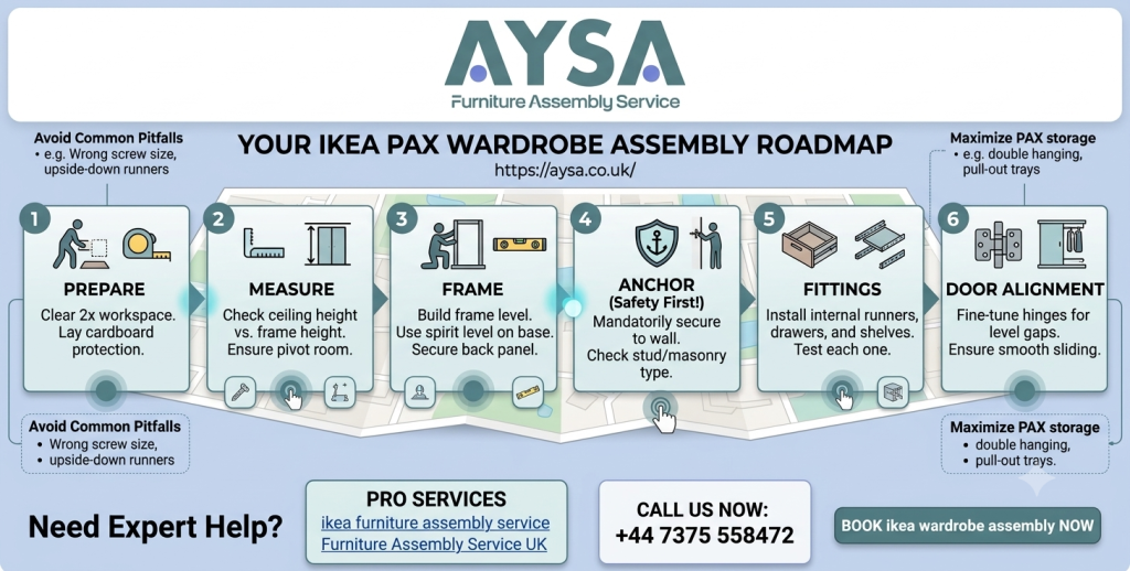 ikea pax wardrobe assembly