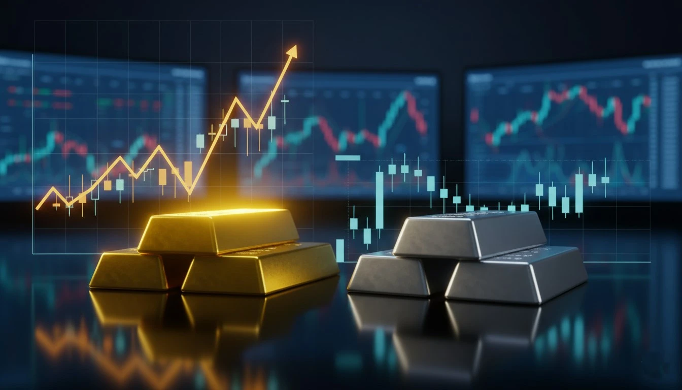 Gold holds near highs while silver tests momentum as precious metals recalibrate