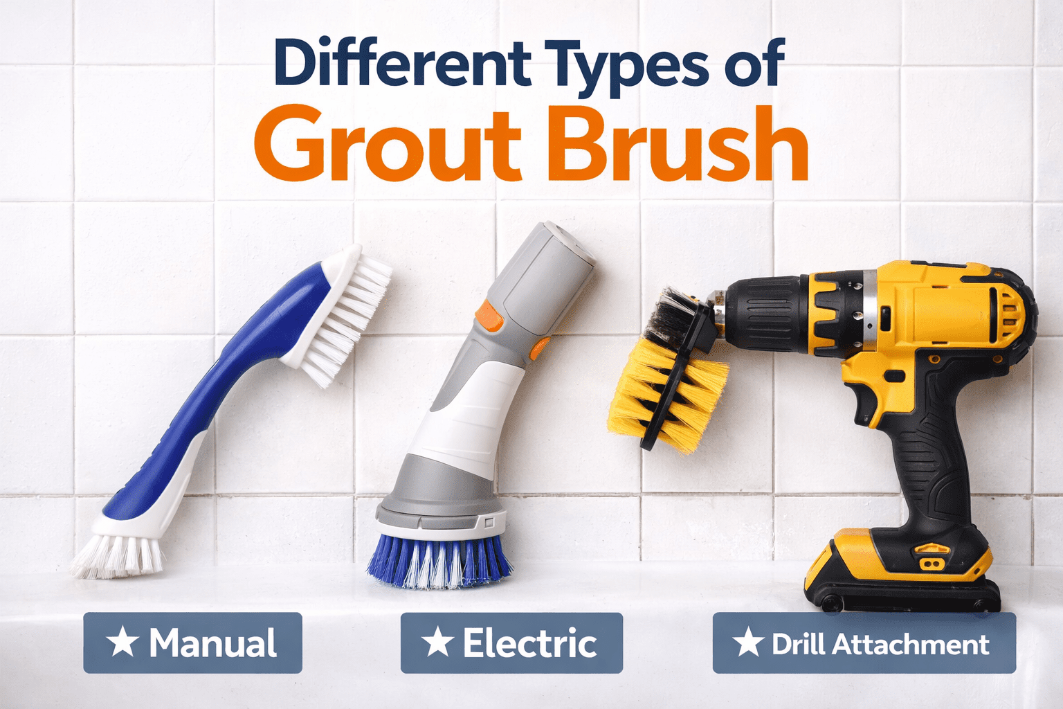 Different Types of Grout Brush