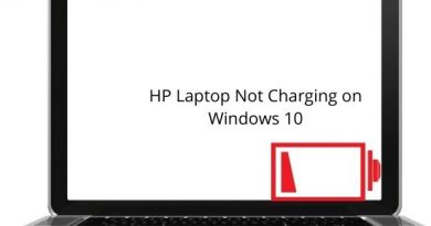HP Laptop Not Charging on Windows 10