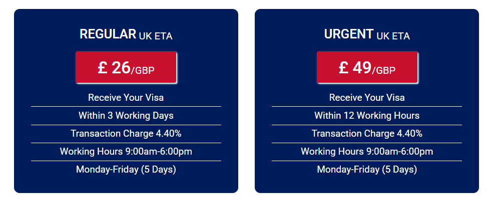 Uk Eta fee