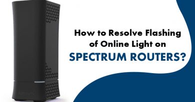 spectrum modem online light flashing