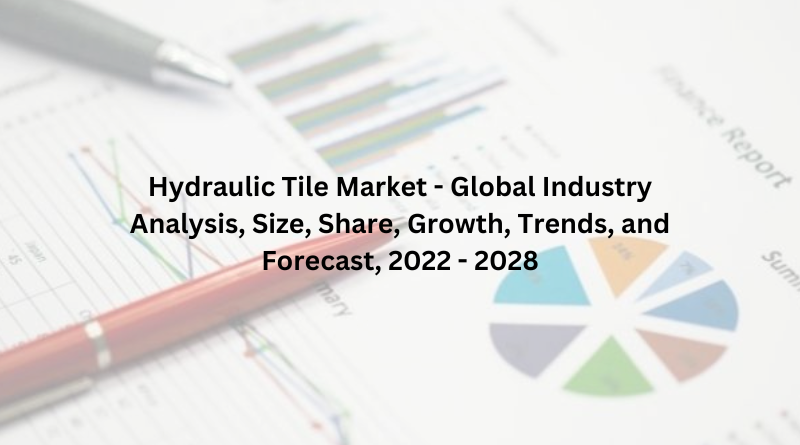 Hydraulic Tile Market - Global Industry Analysis, Size, Share, Growth, Trends, and Forecast, 2022 - 2028