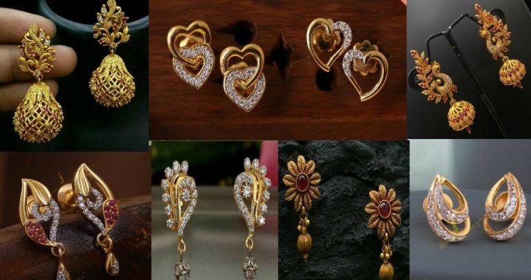 Gold Earrings Designs for Daily Use