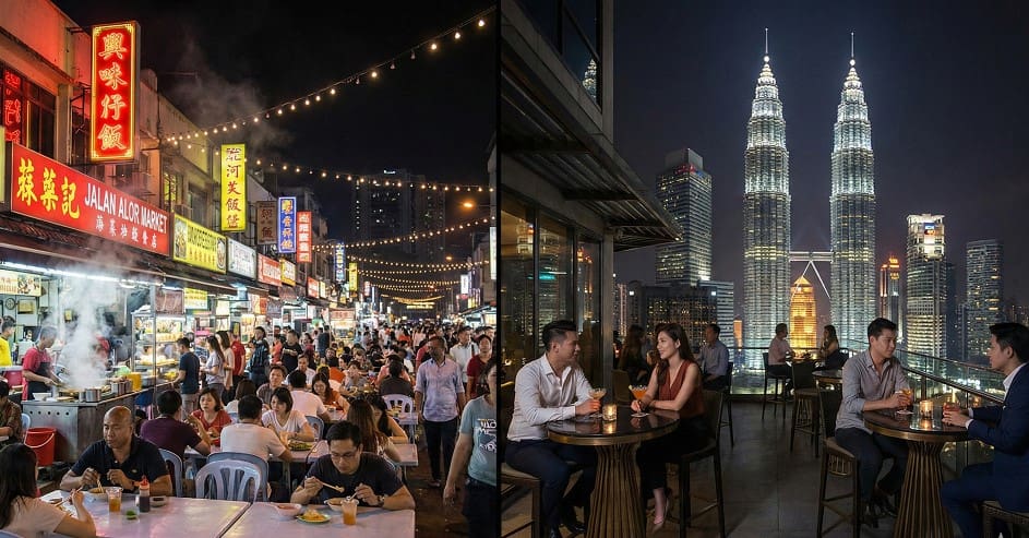 Nightlife in Malaysia From Rooftop Luxuries to Late-Night Hawker Stalls