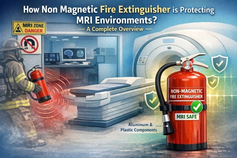 Non Magnetic Fire Extinguisher for MRI Room