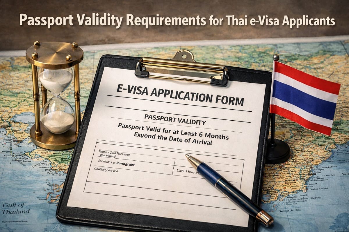 You spent hours planning your Thailand trip and paid for flights. Then, your e-Visa is rejected at the last minute. Why? Your passport expires in five months. e-Visa application fees are completely non-refundable. A simple date miscalculation just cost you time, money, and your vacation. Avoid this trap. We will break down the exact passport validity requirements for Thai e-Visa applicants below. Read on to ensure your paperwork is flawless before you hit submit on the Royal Thai Embassy portal. 1. The Golden Rule: The 6-Month Passport Validity Requirement The Thai Immigration Bureau enforces a strict 6-month passport rule. Your passport must be valid for at least six months from your actual date of arrival in Thailand. This is a hard baseline for all Thailand entry requirements. If you fall short by even one day, the system will reject your application. Airlines will also check this before boarding. Do not risk it. 2. How to Calculate Your Passport Expiration for Thailand Entry Math errors ruin vacations. You must measure the six months from the day you land, not your departure date. Look at your expected arrival date. Count forward six full months. Your e-Visa passport expiration date must fall after this calculated day. If you plan an extension of stay, ensure your passport covers that extra time too. 3. Application Date vs. Entry Date: Avoiding the Most Common Rejection Trap Many travelers misunderstand when the clock starts. This causes unnecessary application processing failures at the Consulate. The Ministry of Foreign Affairs does not care about the date you submit your paperwork online. They only care about the day you cross the Thai border. FeatureApplication DateEntry DateDefinitionThe day you submit your e-Visa form online.The day you physically arrive in Thailand.Impact on 6-Month RuleIrrelevant. Does not affect passport validity checks.Critical. The 6-month countdown begins strictly on this day.Error ConsequenceNone, as long as entry date rules are met.Instant visa rejection or boarding denial. `` 4. Beyond Expiration: Blank Pages and Physical Condition Validity is more than just an expiration date. Your passport's physical condition matters heavily at Suvarnabhumi Airport. You absolutely need the Thai visa blank pages required by law. Officers need at least two fully blank pages for your entry stamp and any future tourist visa (TR) adjustments. The Machine Readable Zone (MRZ) must be flawless. If the code at the bottom of your photo page is damaged, scanners will fail. 5. Navigating Edge Cases: Renewing Passports and Dual Nationality What if you must renew your passport before your Thai visa trip? This happens often. If you get a new passport after your e-Visa is approved, the visa remains linked to the old passport. I advise carrying both passports with you. Show immigration officers both documents. The old passport holds the visa data, and the new one proves your current identity. Both must meet IATA standards. FAQs Does my passport need to be valid for 6 months to enter Thailand? Yes. Your passport must be valid for at least six months from your actual date of arrival in Thailand to secure an e-Visa and legally enter the country. The Thai Immigration Bureau is exceptionally strict about this rule. If your passport expires sooner, airlines will deny you boarding, and your e-Visa application will face immediate rejection. Can I apply for a Thai e-Visa with less than 6 months on my passport? No. The official e-Visa portal requires a minimum of six months of passport validity. Applications with expiring passports are automatically rejected by the system. Since e-Visa fees are strictly non-refundable, attempting to apply anyway is a waste of money. Always renew your passport first. How many blank passport pages are required for a Thai visa? You must have at least two completely blank visa pages in your passport before traveling to Thailand to satisfy standard entry rules. Immigration officers require this physical space. They need room to stamp your arrival, stamp your departure, and process any potential visa extensions during your trip. Does the 6-month validity rule apply from the date of application or entry? The six-month passport validity rule strictly applies from your scheduled date of entry into Thailand, not your initial application date. It does not matter when you submit your e-Visa application online. The mathematical calculation always begins on the day you plan to land at a Thai airport or border checkpoint. What happens if I get a new passport after my Thai e-Visa is approved? If you obtain a new passport after approval, you must carry both your old, canceled passport and your new, valid passport when traveling. Your Thai e-Visa is electronically tied to the specific passport number used during the application. Presenting both documents ensures immigration can verify your approved status and your current identity.