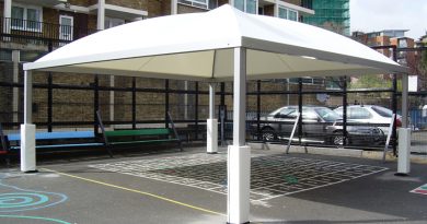 Outdoor canopies for schools