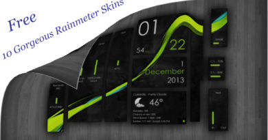 Gorgeous Rainmeter Skins free