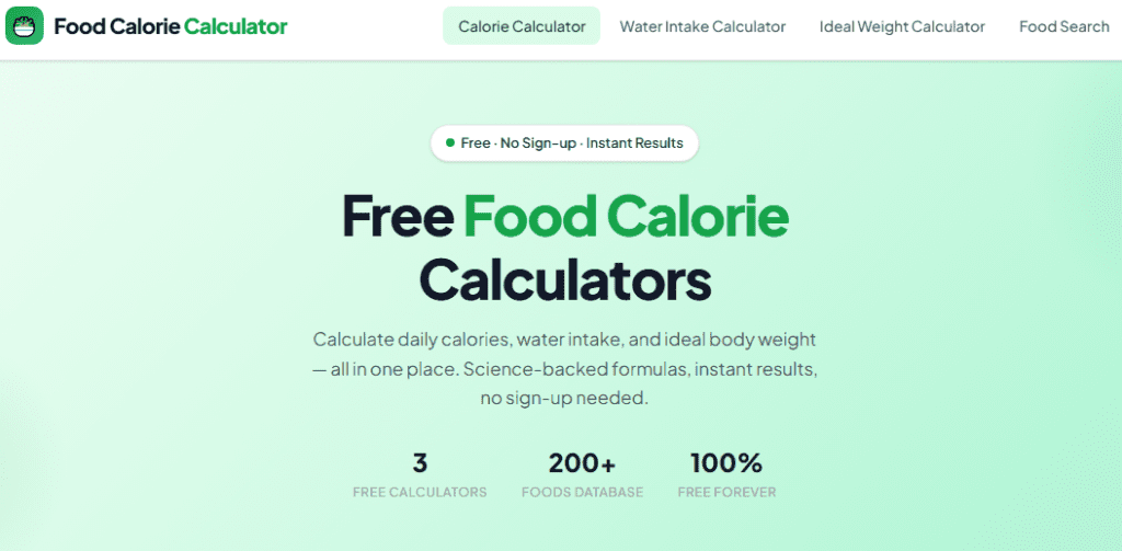 Food Calorie Calculator