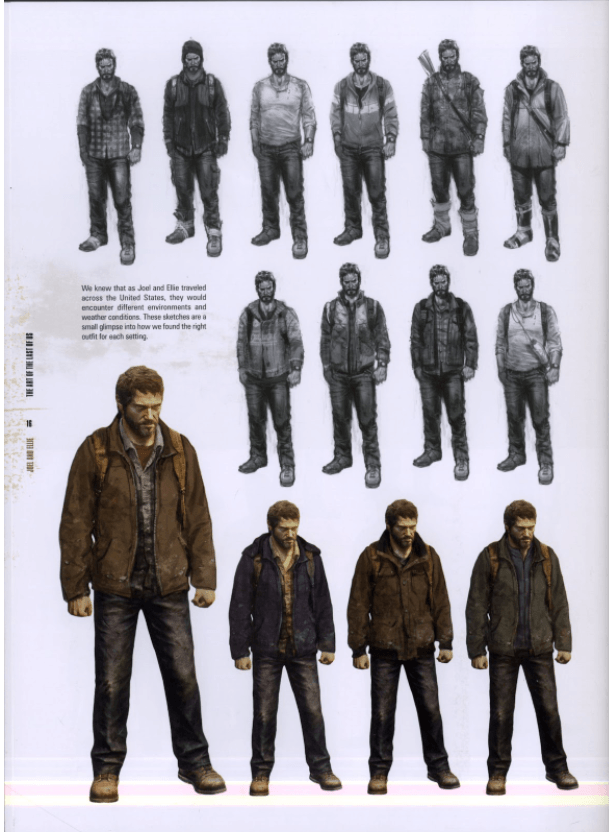 Joel character 3d modeling process