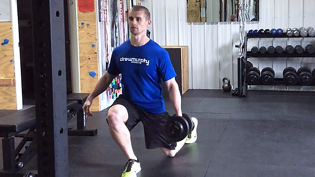 dumbbell lunges
