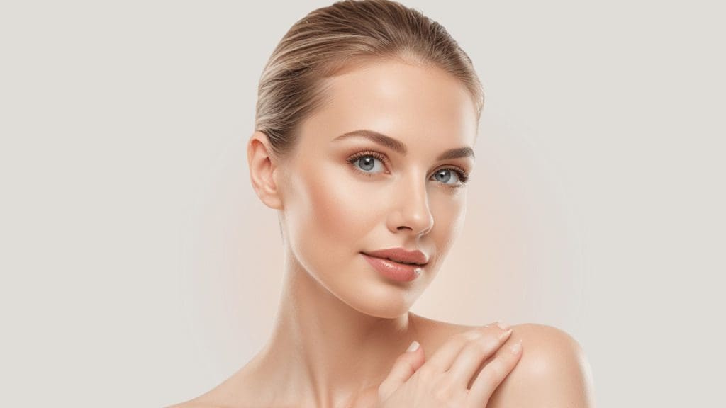 Thread lift treatment results showing lifted and firmer facial skin