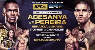 UFC 281 Adesanya, Pereira Fight for Middleweight Crown