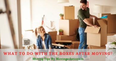 What to Do With the Boxes after Moving
