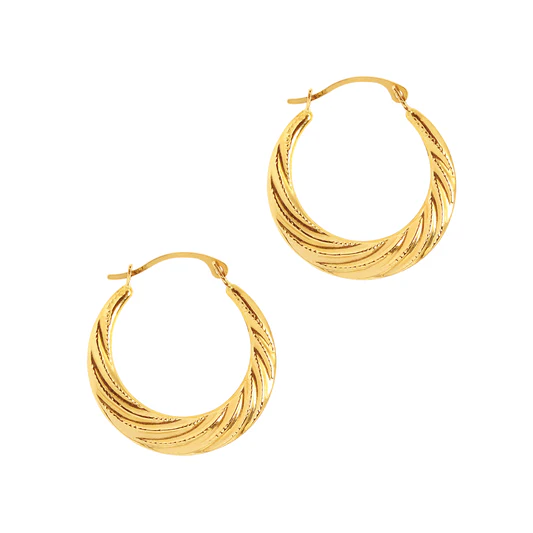 hoop earrings