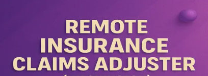 Remote Insurance Claim Adjuster Jobs in USA