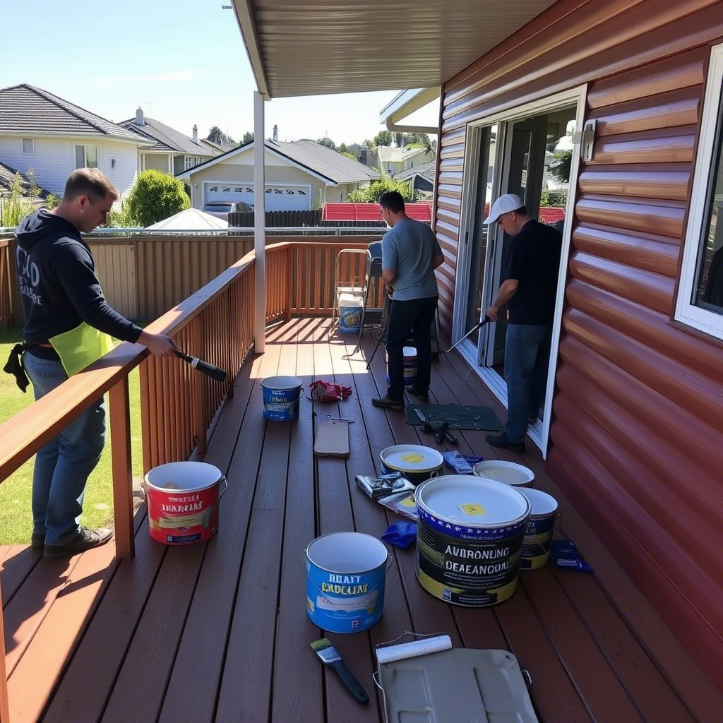 expert deck painting services in Auckland