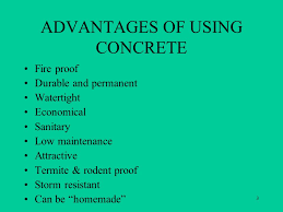 advantages of Concrete