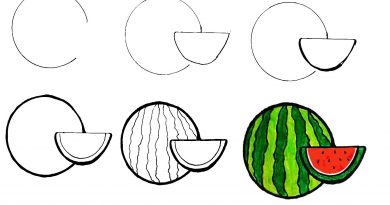 draw a watermelon