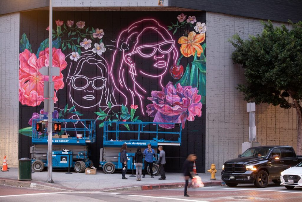 for the image please give credit "Mural by Surface of Beauty x Adam Fu"