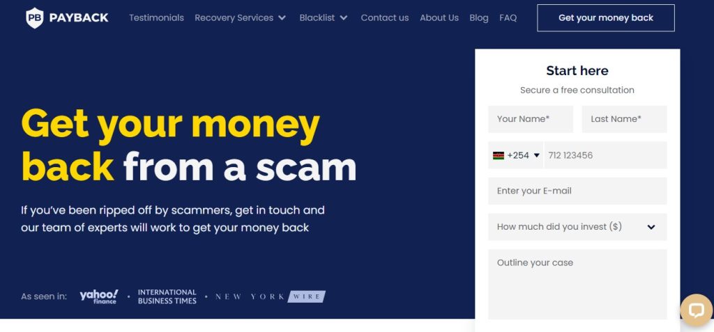 Payback LTD Website