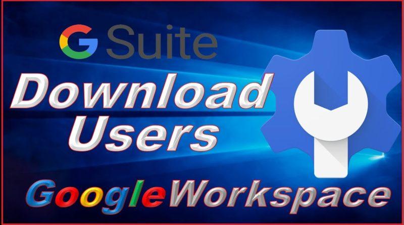 Download Google Workspace Data