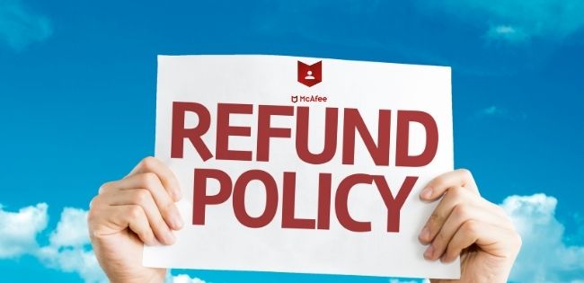 how to get a refund on Mcafee subscription