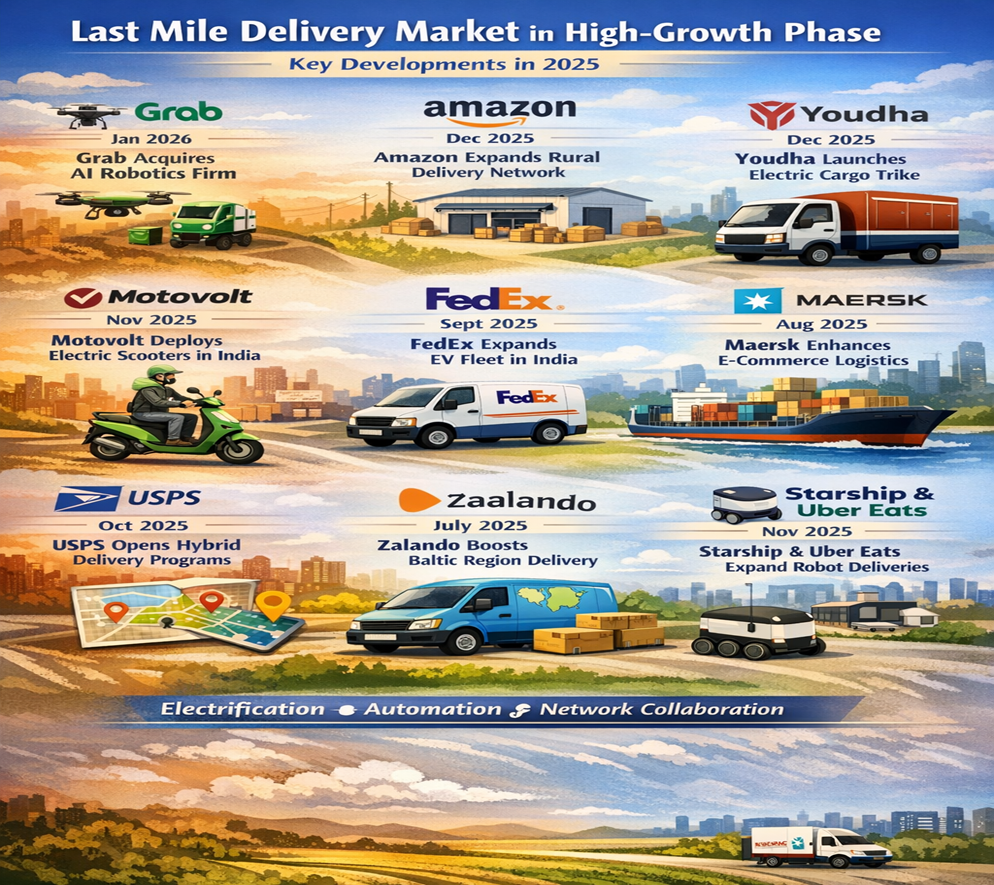 Last Mile Delivery Market Enters High-Growth Phase as Technology, Electrification, and Network Collaboration Redefine Global Logistics