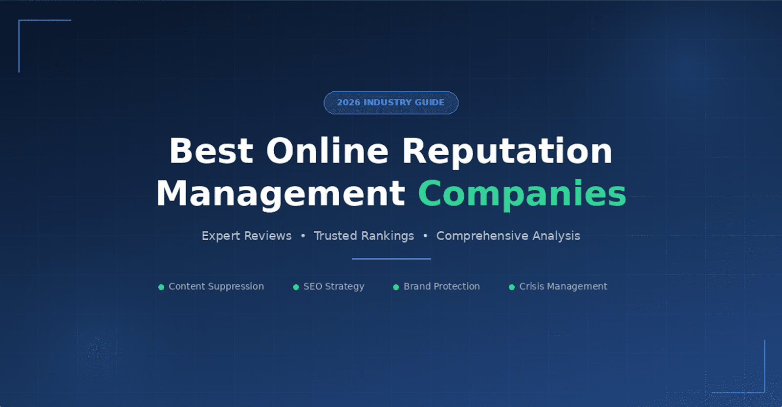 Best Online Reputation Management Companies (2026)