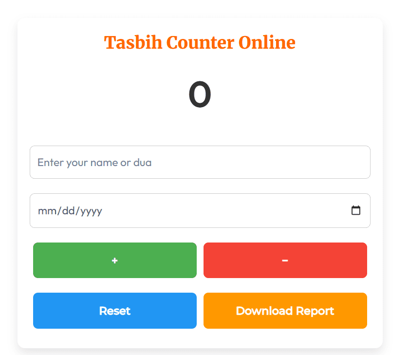 Best Free Tasbih Counter Online